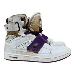 Women’s Vlado Atlas 2 Purple & White Hi Top Sneakers Size 8